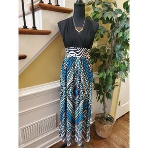 RN Studio Small Maxi Dress Abstract Tribal Print